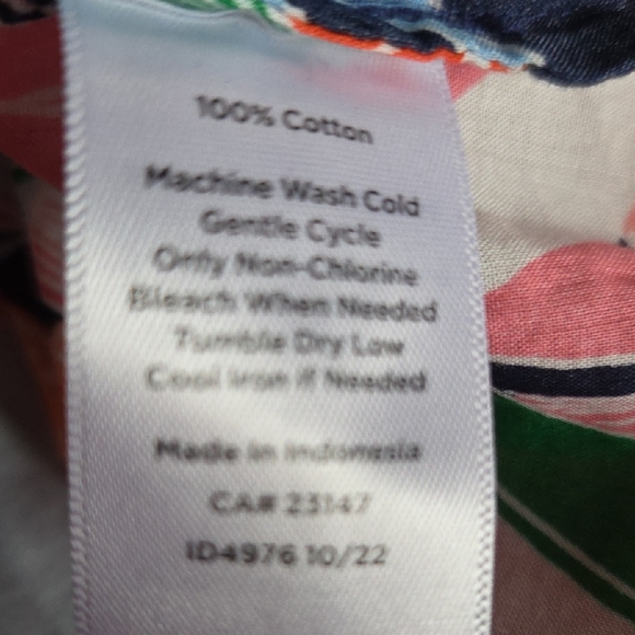 Talbots Pink and Blue Floral Shirt - Picture 4 of 4